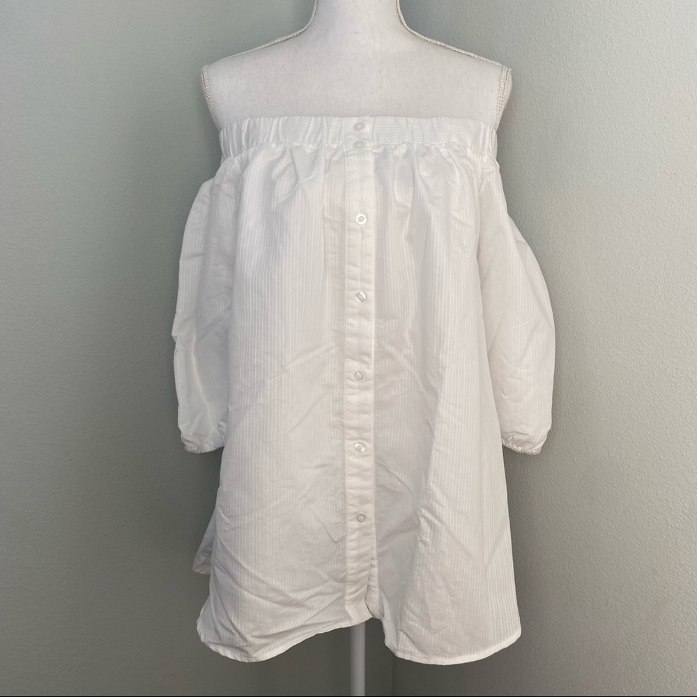 *REPOST* Aftermarket Bardot Top - White